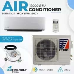 12000 BTU AIR CONDITIONER MINI SPLIT HEAT PUMP HIGH EFFICIENCY 220V. 5 Years Compressor and 2 years in all the parts....