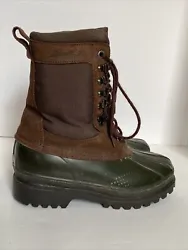 EDDIE BAUER Winter Duck Boots Leather Rubber Mens Sz 8 Rain Snow.  As can be seen in the pictures these boots are in...
