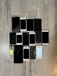 Apple iPhone 6s mixed lot. Lot includes multiple apple products and android products sold for parts or repair, dont...