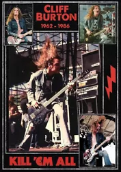 Metallica Cliff Burton reproduction concert poster 11 X 17 ! FREE USA Shipping only !  Local pickup and viewing of...