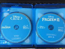 Both blu-ray discs are like excellent condition with light signs of wear. There may be couple light scratches but no...
