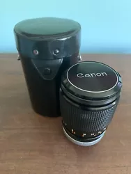 Comes with original cap with vintage canon logo and a hard case. In very good condition and has no scratches. I put it...