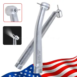 NSK Style Dental 45 degree LED E-generator/High Speed Handpiece 4 Hole Yabangbang. 45°degree Handpiece Air Exhausted...