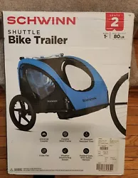 Schwinn 13SC682WME 2 Passenger Foldable Bike Trailer - Blue/Black. Brand new in box. 