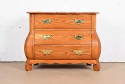 A gorgeous French Provincial Louis XV style bombay chest, commode, or dresser. Professionally refinished. Excellent...