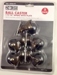 Capacity 132 LBs per caster.