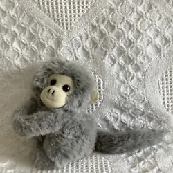 Gently loved, Vintage Rare Dakin 1983 Gray Monkey 7” x 12” Plush Stuffed Animal. It is a lovely vintage, plush...