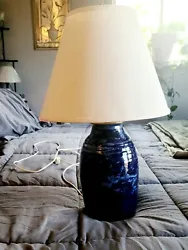 John Macomber Cobalt Blue Desk Lamp Pottery ~. Mint Condition~. Double Boxed Bubble wrapped. This is a Beautiful Piece...