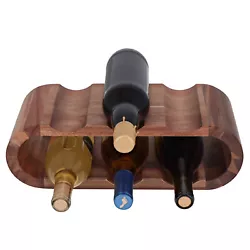 Horizontal wine racks countertop wine shelf has 2 shelves with indentations to hold your wine, champagne, or alcohol...