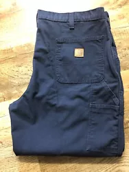 Multiple tool pockets, reinforced back pockets and leg openings that accommodate work boots.