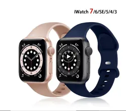 Bracelet en silicone pour montre Apple 44mm 40mm 42mm 38mm iWatch bracelet de montre correa apple watch série 7 6 5 4...