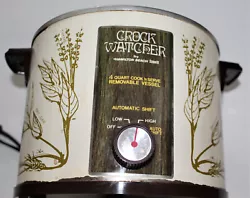 Vintage Hamilton Beach Crock Watcher Slow Cooker - 6 Quart Model 417 Crock Pot