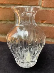 MARQUIS WATERFORD CRYSTAL 6 INCH SHERIDAN VASE MADE W/BOX AND STICKERS.