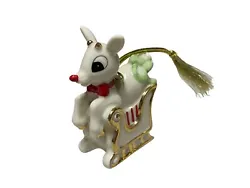 Lenox Rudolphs Ride Rudolph Red Nose Reindeer Christmas Ornament No Box