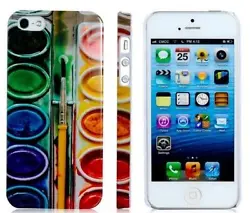 Superbe coque Peinture coloré tendance compatible Iphone 5 et 5S.
