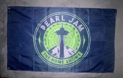 Pearl Jam, 2018 The Home Shows Seattle Flag Blue 48” X 24”.This flag is BRAND NEW. Never been flown or hung.. But...