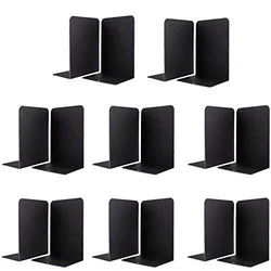 16pcs/8 pairs of metal non-slip decorative bookends for heavy books, DVDs, magazines Features: ▲ L-shaped bookends...