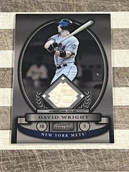 2008 Bowman Sterling Baseball David Wright Game Used Bat Relic Card #BS-DW.