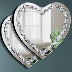 Silver iron stainless steel chain wall decorative mirror. Glam mirror Classic design. : polished silver mirror with...