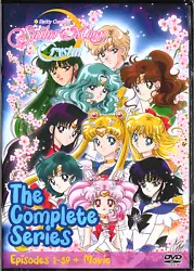 Sailor Moon Crystal | Complete Series | Episodes 1 - 39 + Movie (Sailor Moon Eternal) | English Dubbed | 5 DVDs | Click...