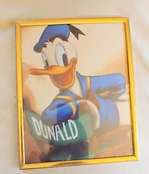 VINTAGE WALT DISNEY DIRECTORS CHAIR ART PRINT PHOTO Donald Duck, Framed. 10x8 in good condition.  We think this would...
