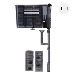 Fonctionnalité: 1. TUYAU D\EXTENSION: Filtre d\aquarium avec port de filtre crypté en bas, un tuyau d\extension extra...