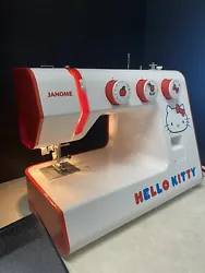 Janome Hello Kitty 15822 Sewing Machine !!Retired!!. Good used working condition. Minor scuff/ discoloration on top of...