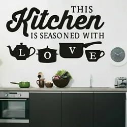 Kitchen Seasoned With Love. After the backing is off, carefully place it where you want it, then use a squeegee (a...