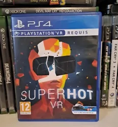 Superhot VR - PS4 PSVR REQUIS.  Fonctionne très bien, disque en très bon état   Version française et multilingue  ...