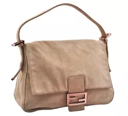 Item No. 3627E. Material Suede. Style Shoulder bag. Color Beige. Pocket Inside Pocket has dingy,rubbed,a little dirt....