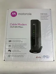 MOTOROLA 16x4 Cable Modem, Model MB7420, 686 Mbps DOCSIS 3.0 NEW SEALED