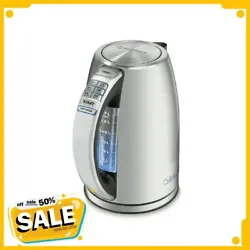 Protect your tea from over brewing with the PerfecTemp® Cordless Electric Kettle and its six preset temperatures...
