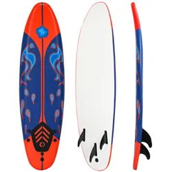 Our 6FT surfboard provide you with a wonderful experience of riding a wave on a hot summer day!  Made of durable EPE...
