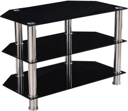 Floor glides help protect your flooring. Put all your entertaining gear in order. Each shelve can hold up to 40 lbs....