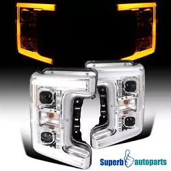 High quality of projector headlights with switchback LED turn signal light bar & LED strip function. SPECDTUNING...