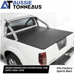 NISSAN NAVARA D40 STX/550 DUAL CAB CLIP SUR UTE TONNEAU COVER. Clip sur Tonneau Cover pour Nissan D40 Navara STX/550...