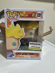 Funko Pop Dragon Ball Super Super Saiyan Trunks With Sword Glow Amazon In Hand