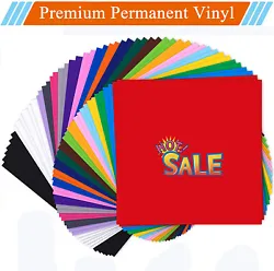♚ PROFESSIONAL ADHESIVE VINYL SHEETS - The vinyl paper has high quality permanent adhesive, ideal for all indoor &...