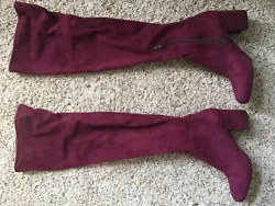 Aldo Maroon over the knee Boots size 7.5 excellent condition, see pictures.