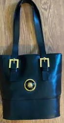 Authentic Versace Shoulder Bag Leather Black. Condition is Pre-owned. Shipped with USPS Priority Mail.
