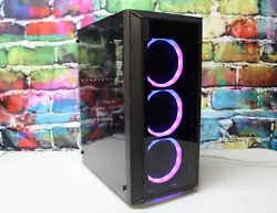 Nvidia Geforce GTX 660 2 GB GDDR5. Custom black Raidmax mini tower entry level gaming PC with side tempered glass door...