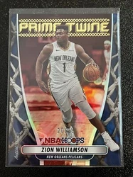 2022-23 Panini NBA Hoops Zion Williamson Prime Twine /25 Artist Proof #21 SSP.