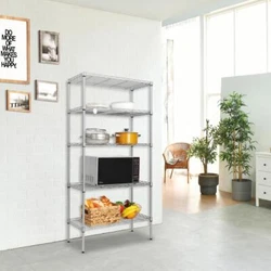 You can finally get a well-assembled rack for daily storage! It is composed of 5 shelves, top tubes, middle tubes,...