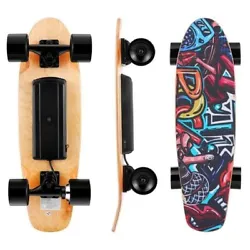 Skateboard électrique Longboard Skateboard avec télécommande sans Fil Bluetooth d’érable télécommande...