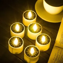 6PCS LED Tea Light Candles. You can place them on the windows, outdoor patio, and it would be a great idea to match...