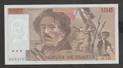 Billet de 100 Francs Eugène DELACROIX type 1978 