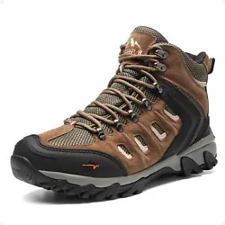 Waterproof Design：Lined with a waterproof lining, our lightweight hiking boots keep water out while ensuring feet...