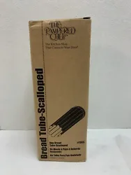NEW PAMPERED CHEF SCALLOPED BREAD TUBE 4 BAKING W/INSTRUCTIONS 1565 Brand New. Condition is 