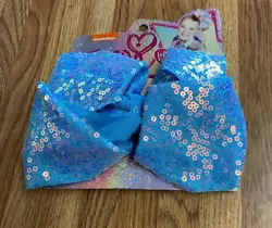 JoJo Siwa bowCheer bow - Hair bowPastel blue bowSequin bowJoJo Siwa fan giftGirls hair accessories - Kids hair...