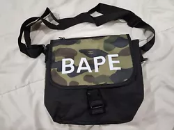 A Bathing Ape Bape Shoulder Bag. Size: L29.5 x H12 x W21.5cm.